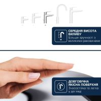 Змішувач для раковини Grohe Dice хром 1018360000