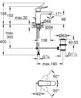 Смеситель для раковины Grohe Dice хром 1018560000