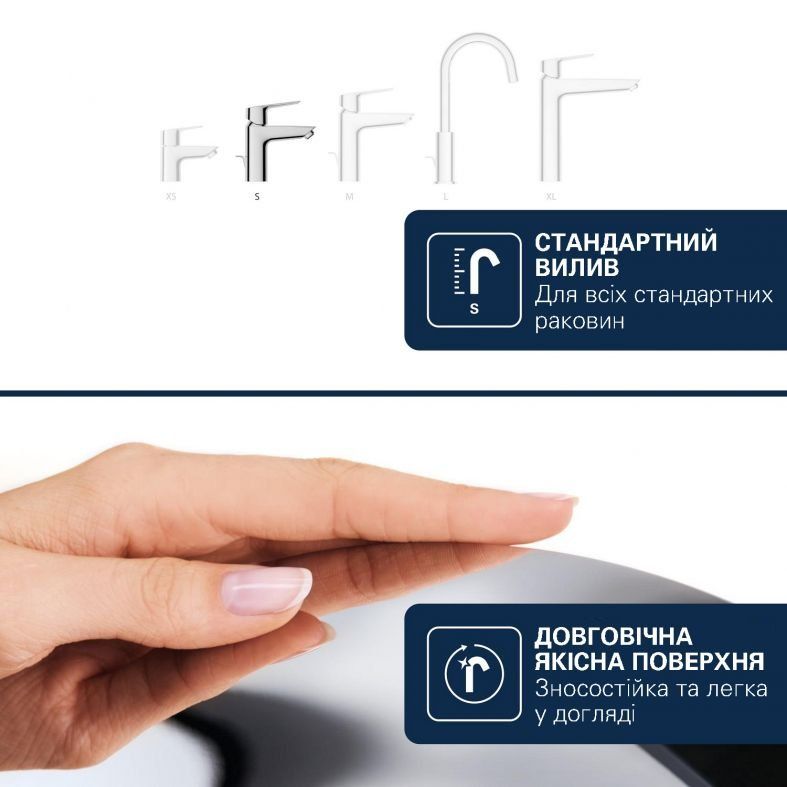 Смеситель для раковины Grohe Dice хром 1018560000