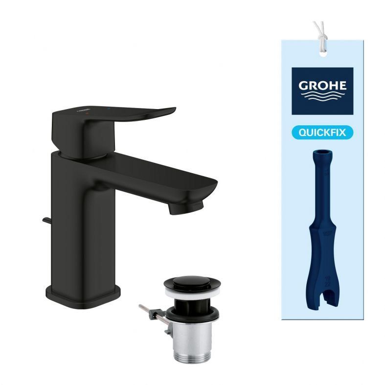 Змішувач для раковини Grohe Dice чорний матовий 1018562430