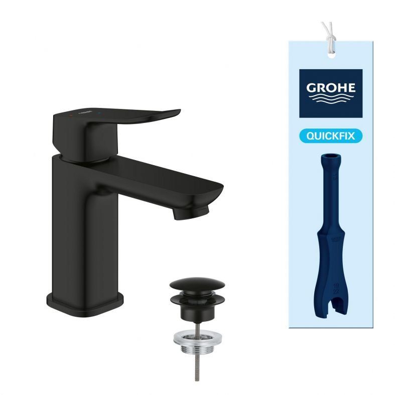 Змішувач для раковини Grohe Dice чорний матовий 1018612430