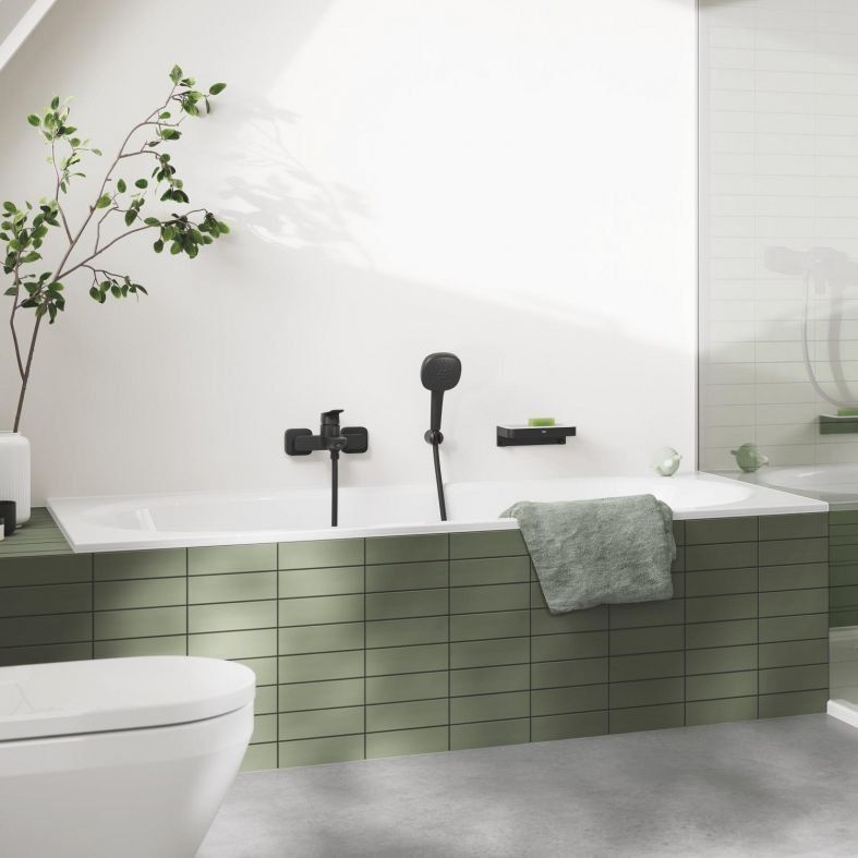 Смеситель для ванны Grohe Dice черный матовый 1018722430