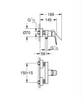 Змішувач для душу Grohe Dice хром 1018740000