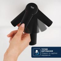 Змішувач для раковини Grohe Dice чорний матовий 1018922430