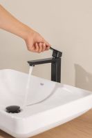 Змішувач для раковини Grohe Dice чорний матовий 1018922430