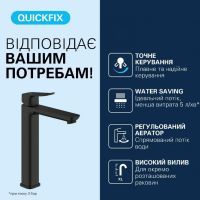 Змішувач для раковини Grohe Dice чорний матовий 1018922430