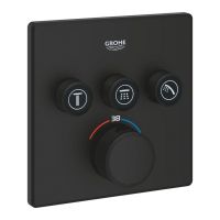 Змішувач прихованого монтажу Grohe Grohtherm SmartControl фантомний чорний 102167KF00