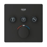 Змішувач прихованого монтажу Grohe Grohtherm SmartControl фантомний чорний 102167KF00