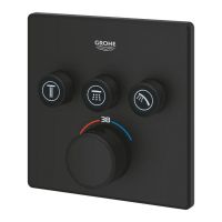 Змішувач прихованого монтажу Grohe Grohtherm SmartControl фантомний чорний 102167KF00