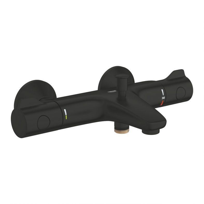 Змішувач для ванни Grohe Grohtherm 800 чорний матовий 1022032430
