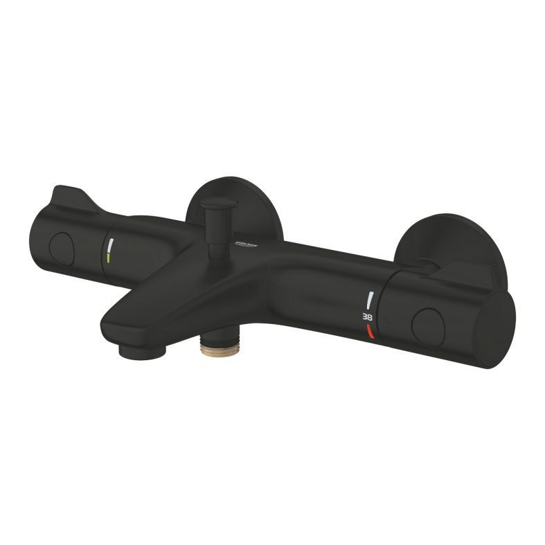 Змішувач для ванни Grohe Grohtherm 800 чорний матовий 1022032430