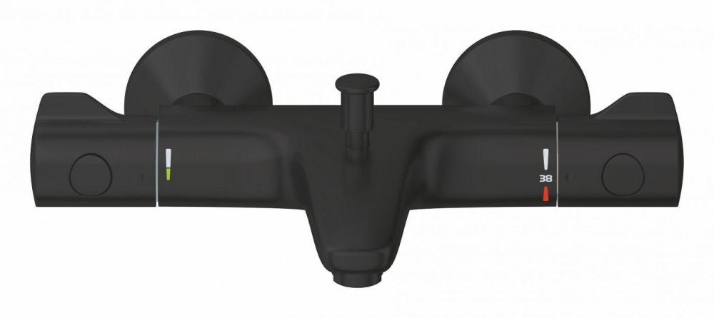 Змішувач для ванни Grohe Grohtherm 800 чорний матовий 1022032430