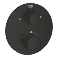 Змішувач прихованого монтажу Grohe Grohtherm чорний матовий 1022082430
