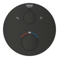 Змішувач прихованого монтажу Grohe Grohtherm чорний матовий 1022082430