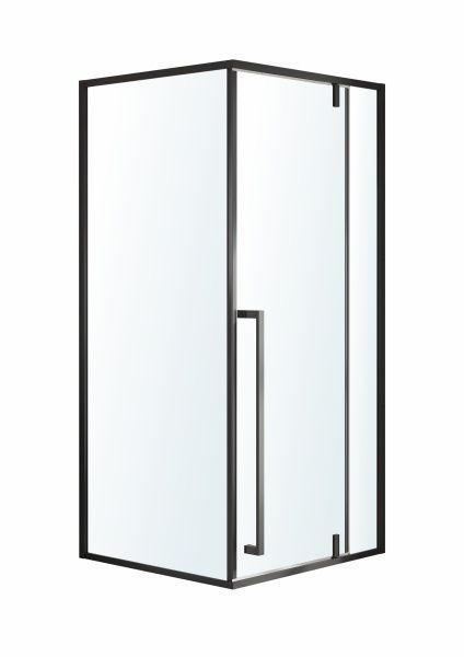 Душова кабіна Volle MORA 90x90 (профіль - чорний, скло - прозоре) 1037.125504