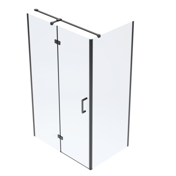 Душова кабіна Volle SOTA 118,5x78,5 (профіль - чорний, скло - прозоре) 1038.134603