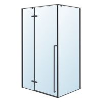 Душова кабіна Volle SOTA 78,5x118,5 (профіль - чорний, скло - прозоре) 1038.134663