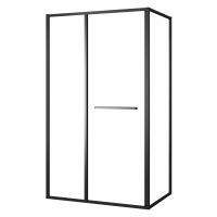 Душова кабіна Volle CRUZE 80x120 (профіль - чорний, скло - прозоре) 1047.134704