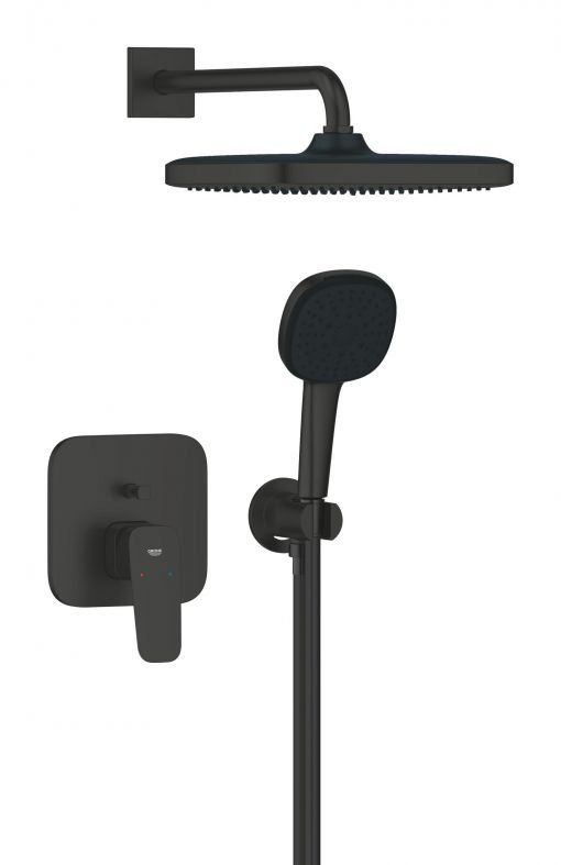 Душова система прихованого монтажу Grohe Cubeo чорний матовий 1053362430