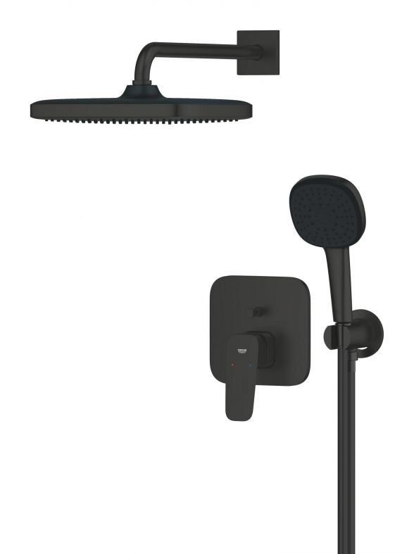 Душова система прихованого монтажу Grohe Cubeo чорний матовий 1053362430