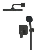 Душова система прихованого монтажу Grohe Cubeo чорний матовий 1053362430