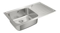 Кухонна мийка Teka Classic MAX 1B 1D RHD з нержавіючої сталі 11119200
