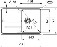Кухонна мийка Franke Basis з фраграніту 114.0258.039