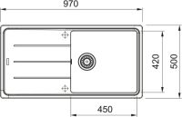 Кухонна мийка Franke Basis з фраграніту 114.0363.932