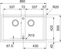 Кухонна мийка Franke Basis з фраграніту 114.0363.940