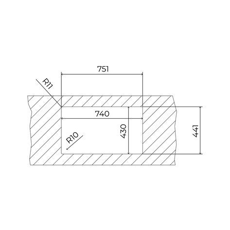 Кухонна мийка Teka FlexLinea RS15 71.40 з нержавіючої сталі 115000063