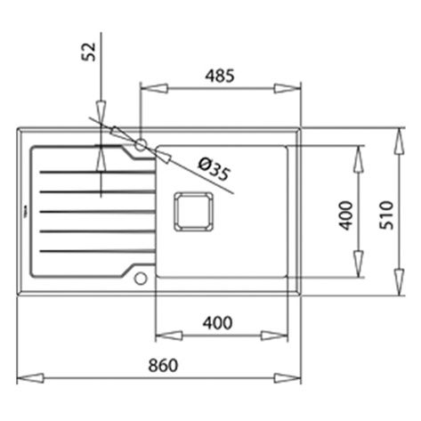 Кухонна мийка Teka Diamond 1B 1D 86 з нержавіючої сталі 115100011