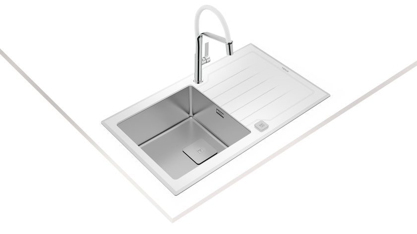 Кухонна мийка Teka Diamond 1B 1D 86 з нержавіючої сталі 115100012