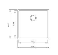 Кухонна мийка Teka Square 40.40 TG з теграніту 115230025