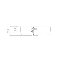 Кухонна мийка Teka Nova 80 WS-TG 1B з теграніту 115230057