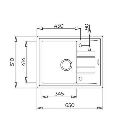 Кухонна мийка Teka Stone 45 B-TG 1B 1D з теграніту 115330045