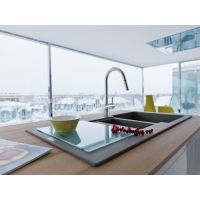 Смеситель для кухни Franke Atlas Neo сталь матовая 115.0590.047 с выдвижной лейкой