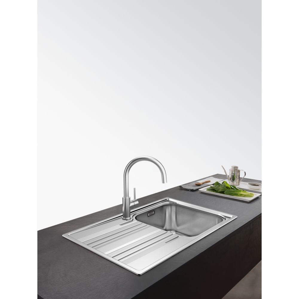 Смеситель для кухни Franke Smart Glenda сталь матовая 115.0747.473 с выдвижной лейкой