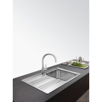 Смеситель для кухни Franke Smart Glenda сталь матовая 115.0747.473 с выдвижной лейкой