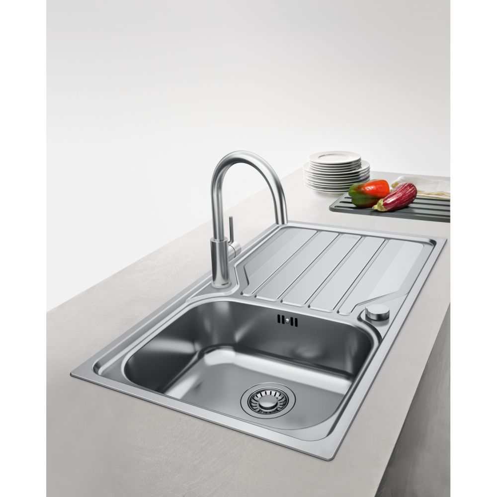 Смеситель для кухни Franke Smart Glenda сталь матовая 115.0747.473 с выдвижной лейкой