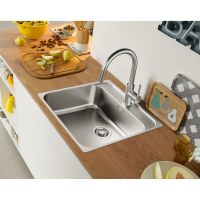 Змішувач для кухні Franke Smart Glenda сталь матова 115.0747.474 з висувною лійкою