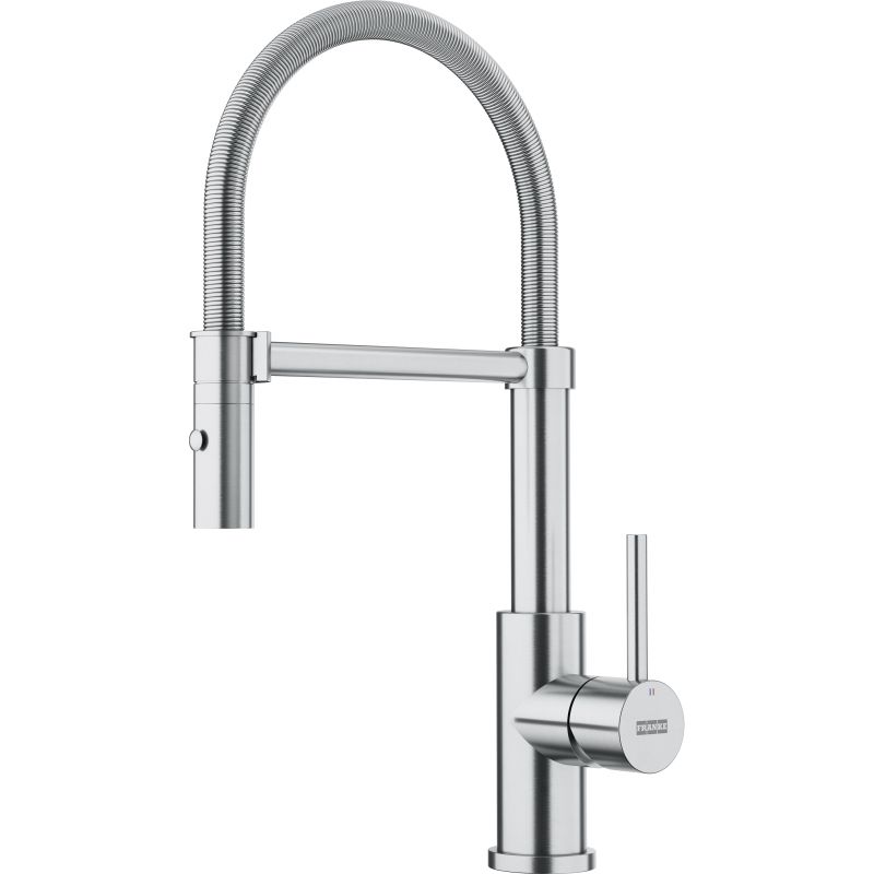 Смеситель для кухни Franke Smart Glenda сталь матовая 115.0747.475 с выдвижной лейкой