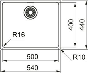 Кухонна мийка Franke Maris з нержавіючої сталі 122.0598.741