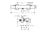 Змішувач для душу Hansgrohe Ecostat Fine хром 13323000