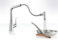 Змішувач для кухні Hansgrohe Metris хром 14820000 з висувною лійкою