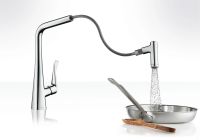 Змішувач для кухні Hansgrohe Metris хром 14820000 з висувною лійкою