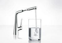 Змішувач для кухні Hansgrohe Metris хром 14821000 з висувною лійкою