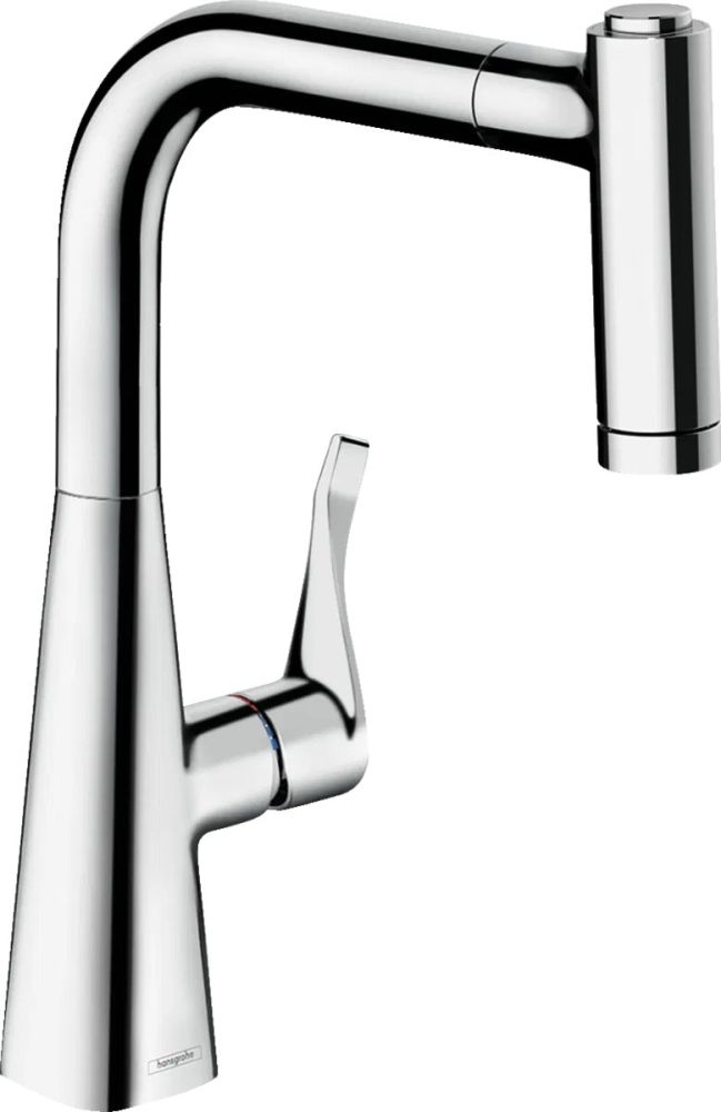 Змішувач для кухні Hansgrohe Metris хром 14834000 з висувною лійкою