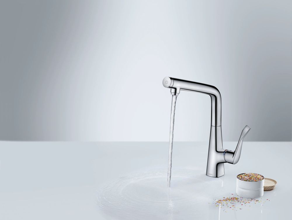 Змішувач для кухні Hansgrohe Metris Select сталь 14883800