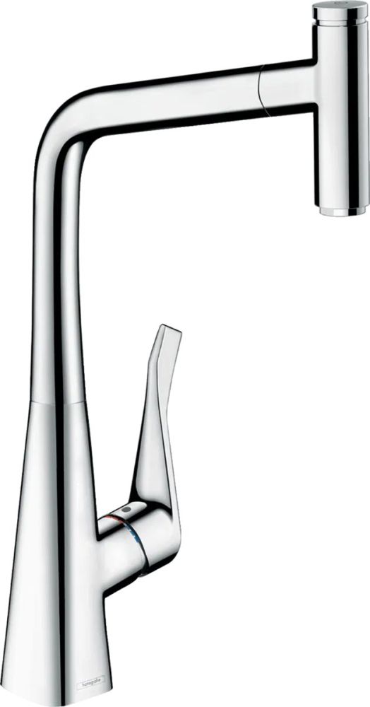 Змішувач для кухні Hansgrohe Metris Select хром 14884000 з висувною лійкою
