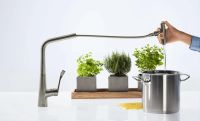 Змішувач для кухні Hansgrohe Metris Select хром 14884000 з висувною лійкою